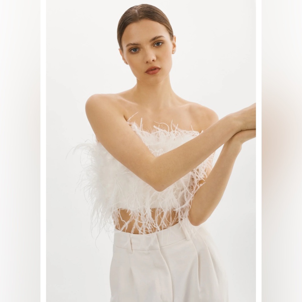 ZAINA | FEATHER BUSTIER